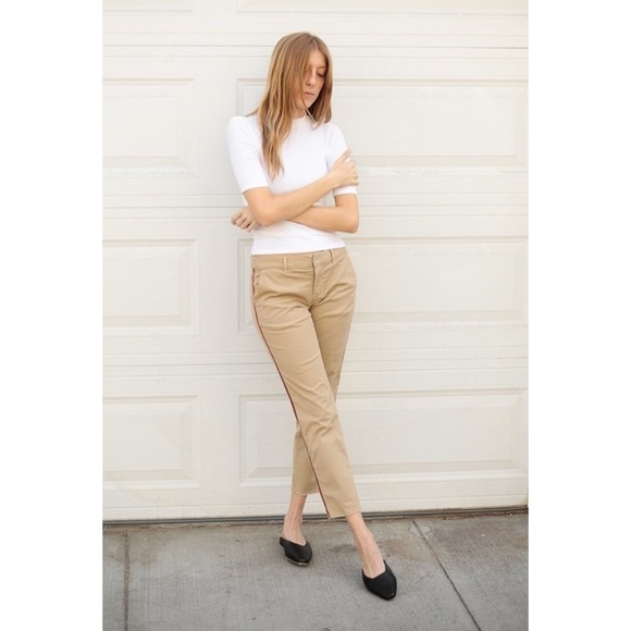 Nili Lotan East Hampton Tape Pant Desert Sand Size 2 - Picture 1 of 11
